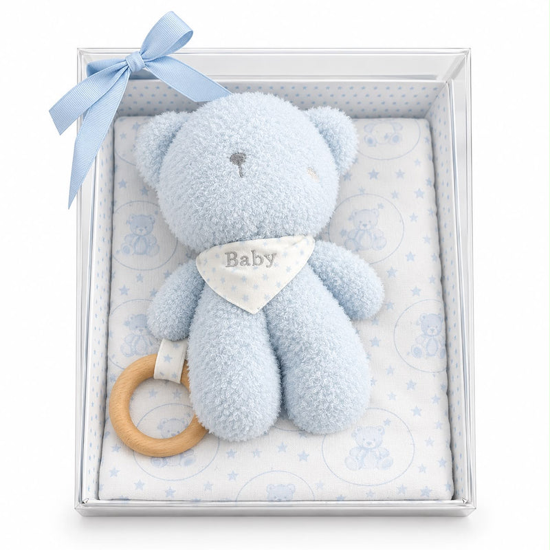 Ultra-Soft Winter Blanket & Plush Teddy Gift Set