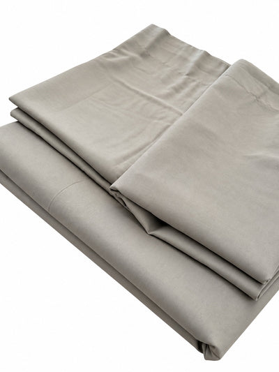 Opalia Homes Pure Cotton Solid King Size Bedsheet Set – Stitched Border Detail