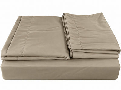 Opalia Homes Pure Cotton Solid Bedsheet Set – Stitched Border Threadwork